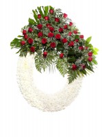 Corona flores tanatorio 5 Q